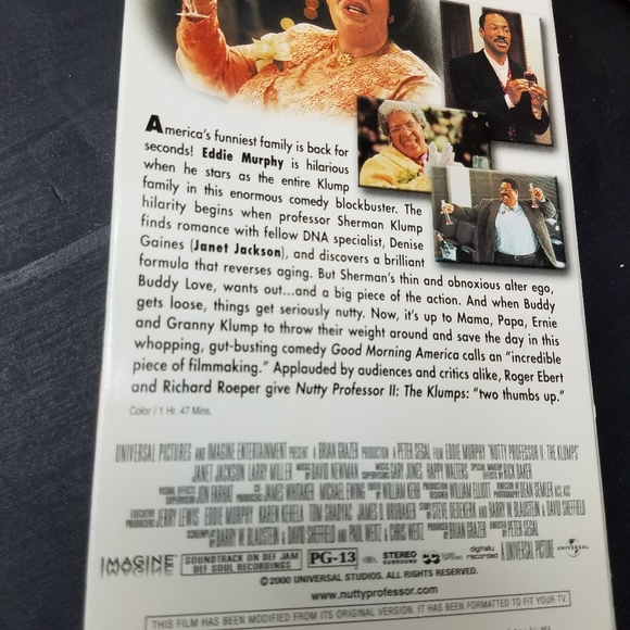 Nutty Professor II The Klumps VHS tape - Picture 5 of 8